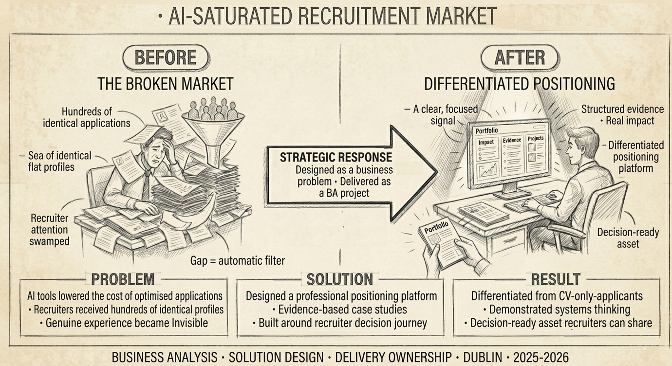 Candidate visibility strategy portfolio graphic
